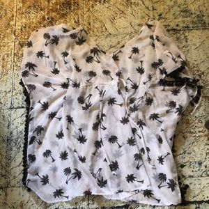 Shirt with palm trees